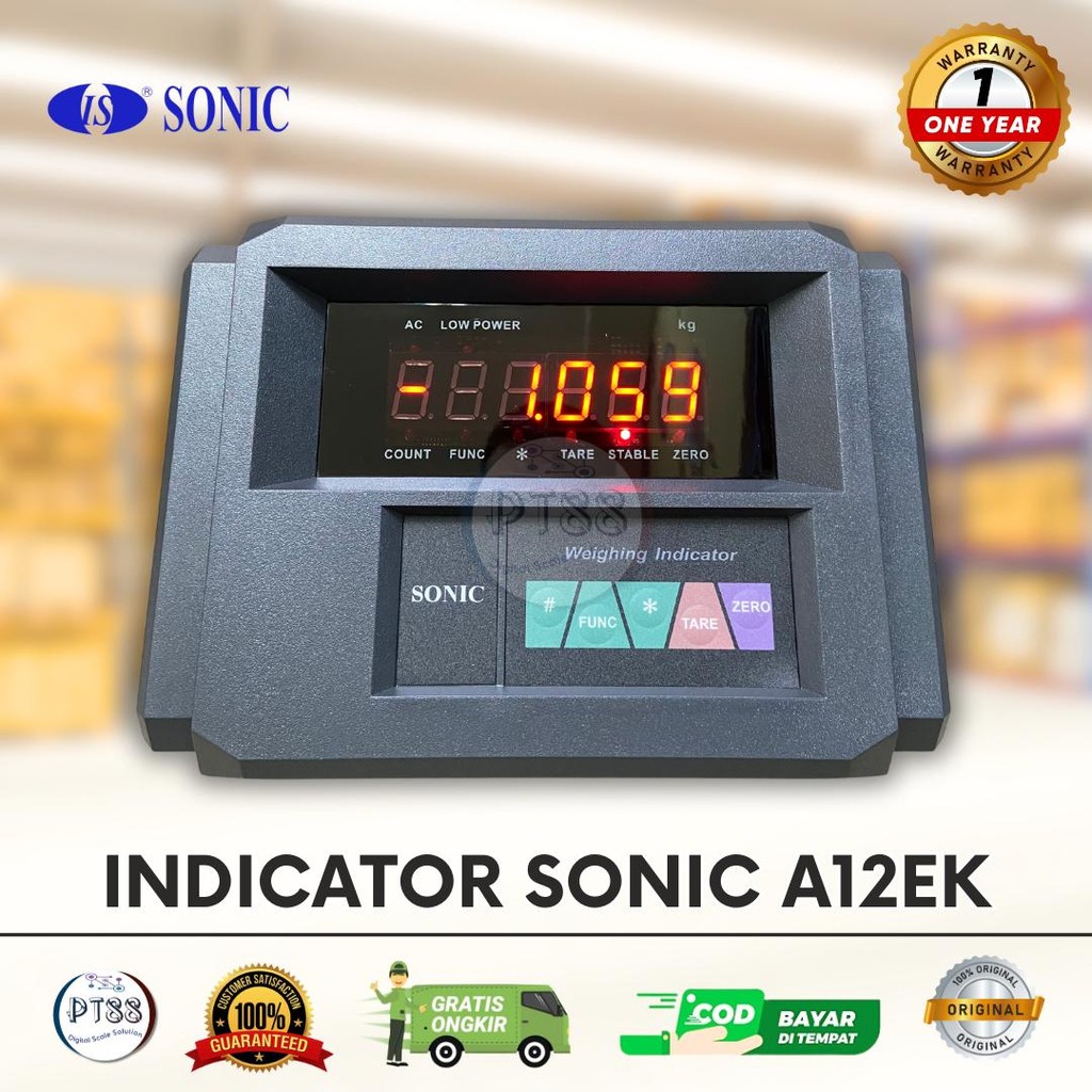 Indicator Timbangan Duduk Digital SONIC -A12EK / Indikator Timbangan Duduk Digital A12EK