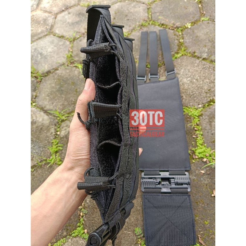 Cummerbund Body Vest Mag Pouch Triple Pelindung Pinggang Rompi Taktis Pelengkap Tactical Vest Sayap 