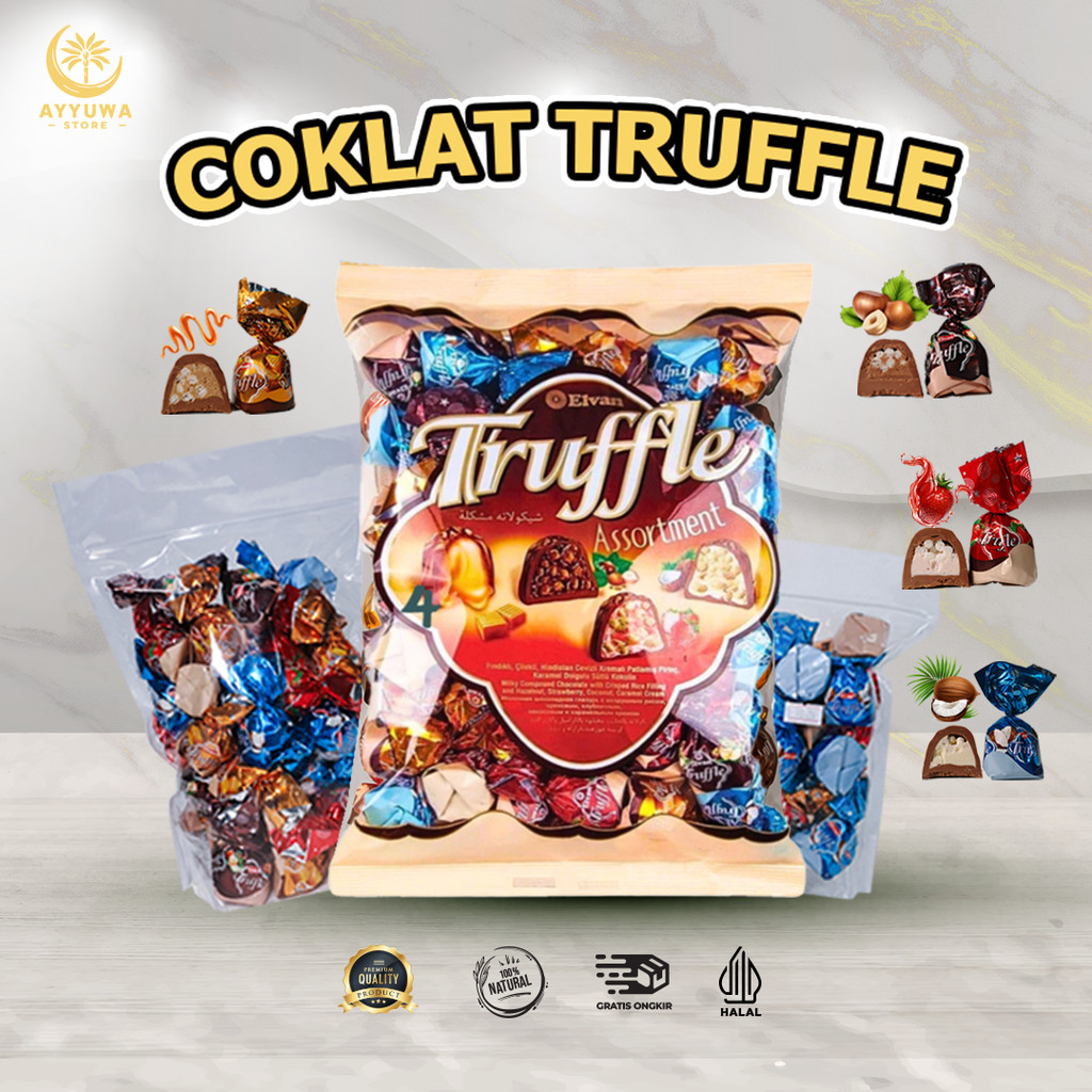 

CHOCOLATE TRUFFLE MIX VARIAN / COKLAT TURKEY ELVAN ANEKA RASA PREMIUM