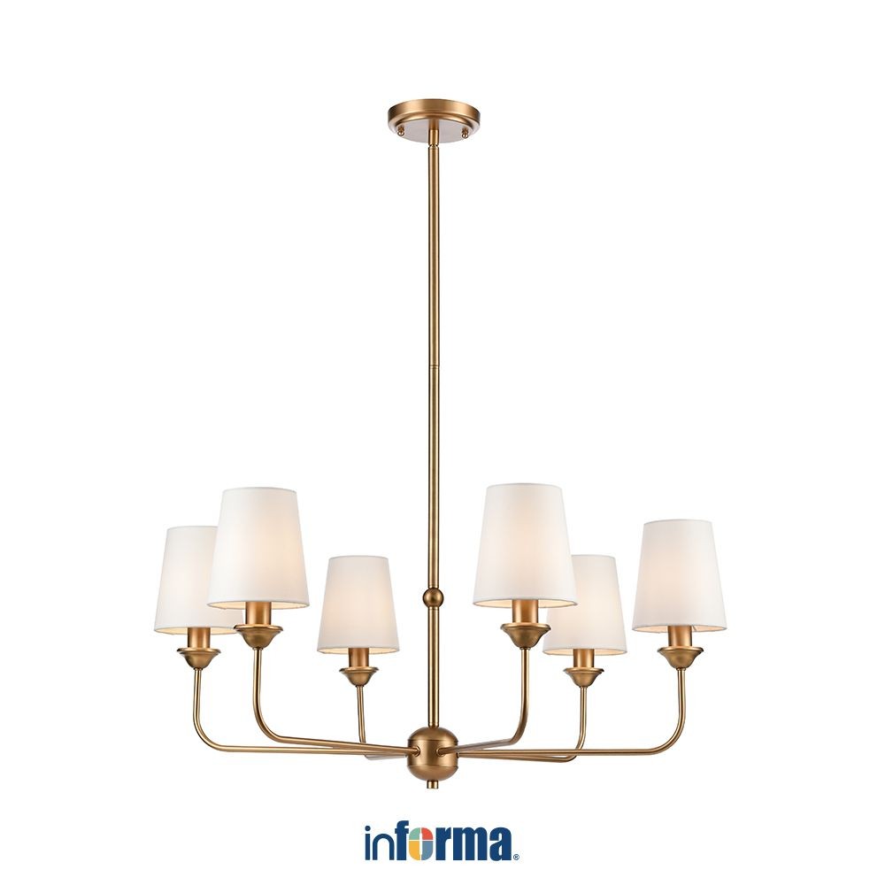 Informa Brooklyn Lampu Gantung Hias 6L - Gold Hanging Lamp Decorations Lighting Plafon Light Decorat
