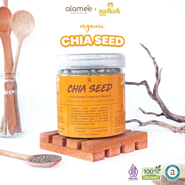 

Chiaseed Chia Seed Organic Biji Cia Seeds Organik 350 Gr Original Premium Mexico madinah
