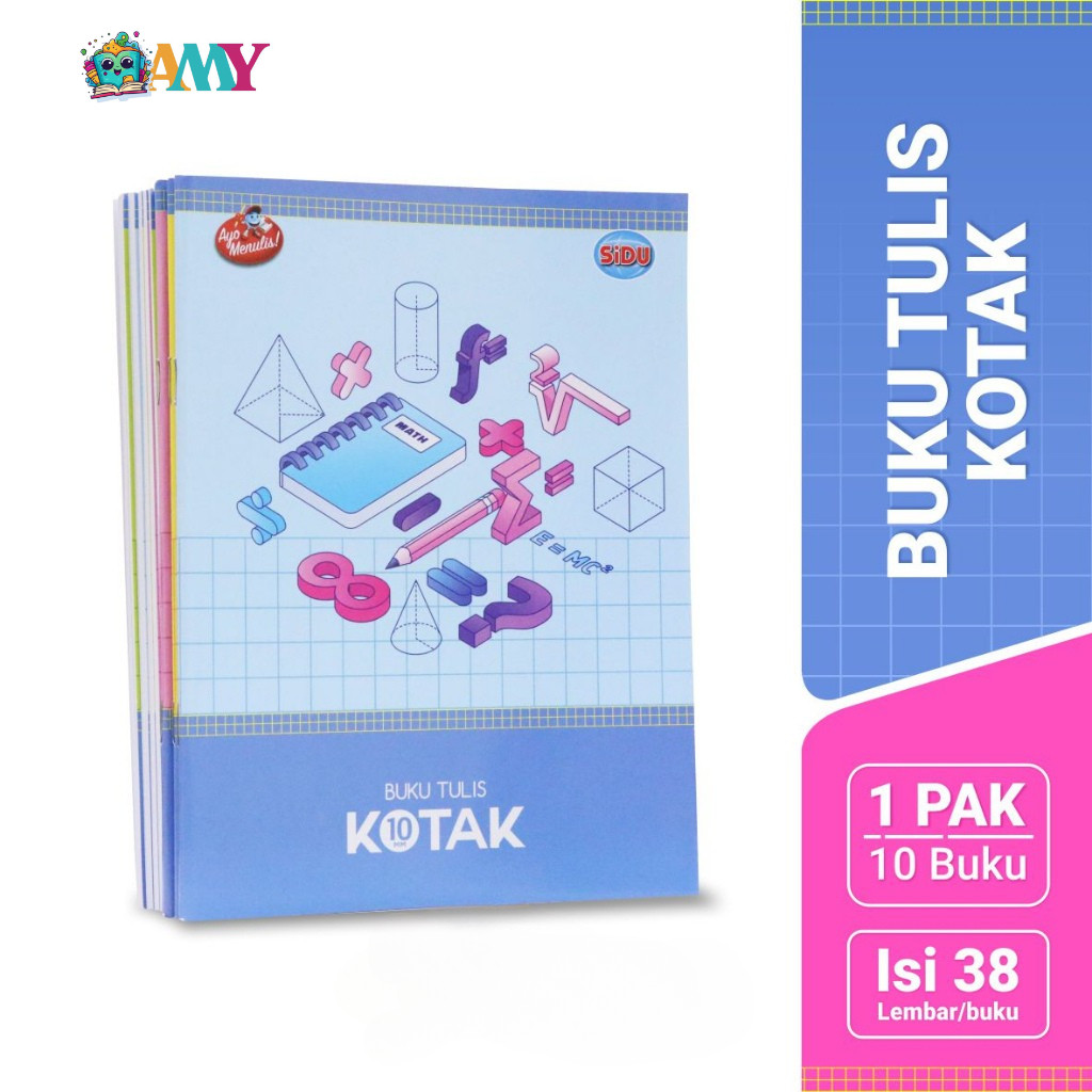 

(1PAKISI10PCS) BUKU STRIMIN/KOTAK 38 SQ10MM / BUKU STRIMIN SIDU Amy Stasionary