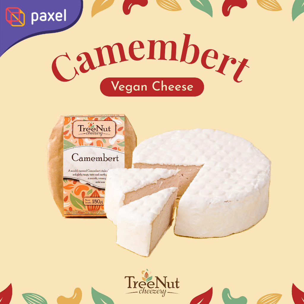 

Keju Vegan Camembert Creamy Lembut - Plant-Based Cheese Nabati - Vegetarian Food | TreeNut Cheezery