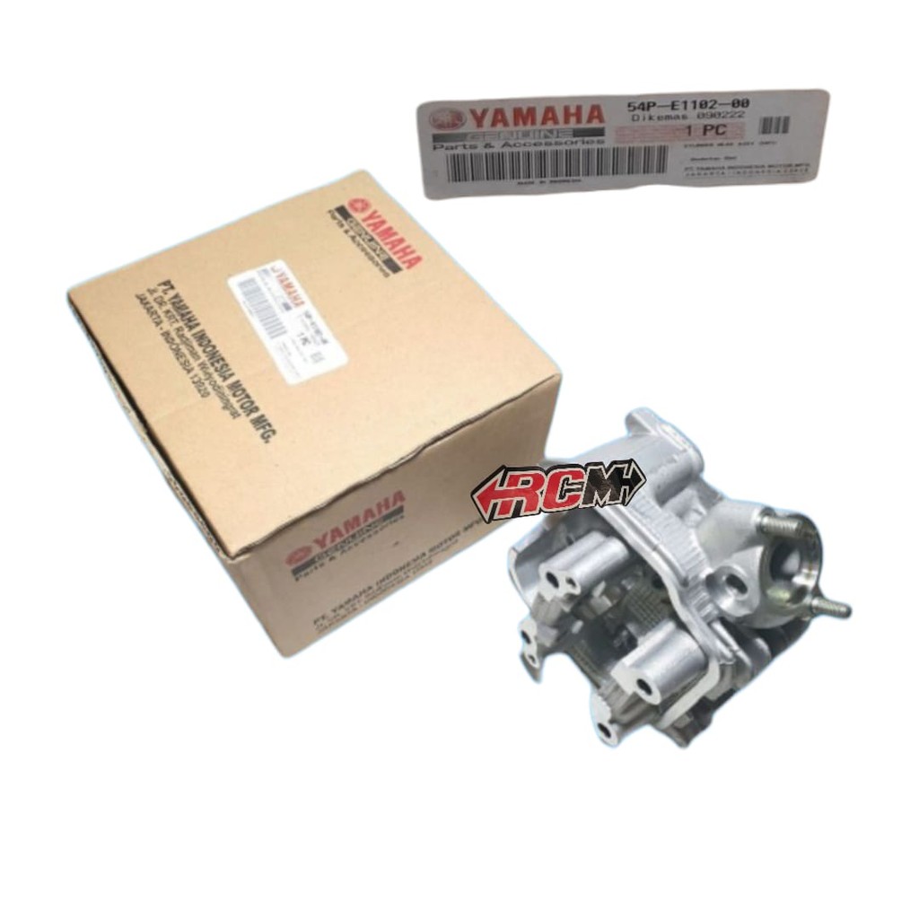 HEAD CYLINDER BLOK BLOCK SEHER BORING BORENG BLOK CYLINDER MIO J ORIGINAL YAMAHA YGP ASLI