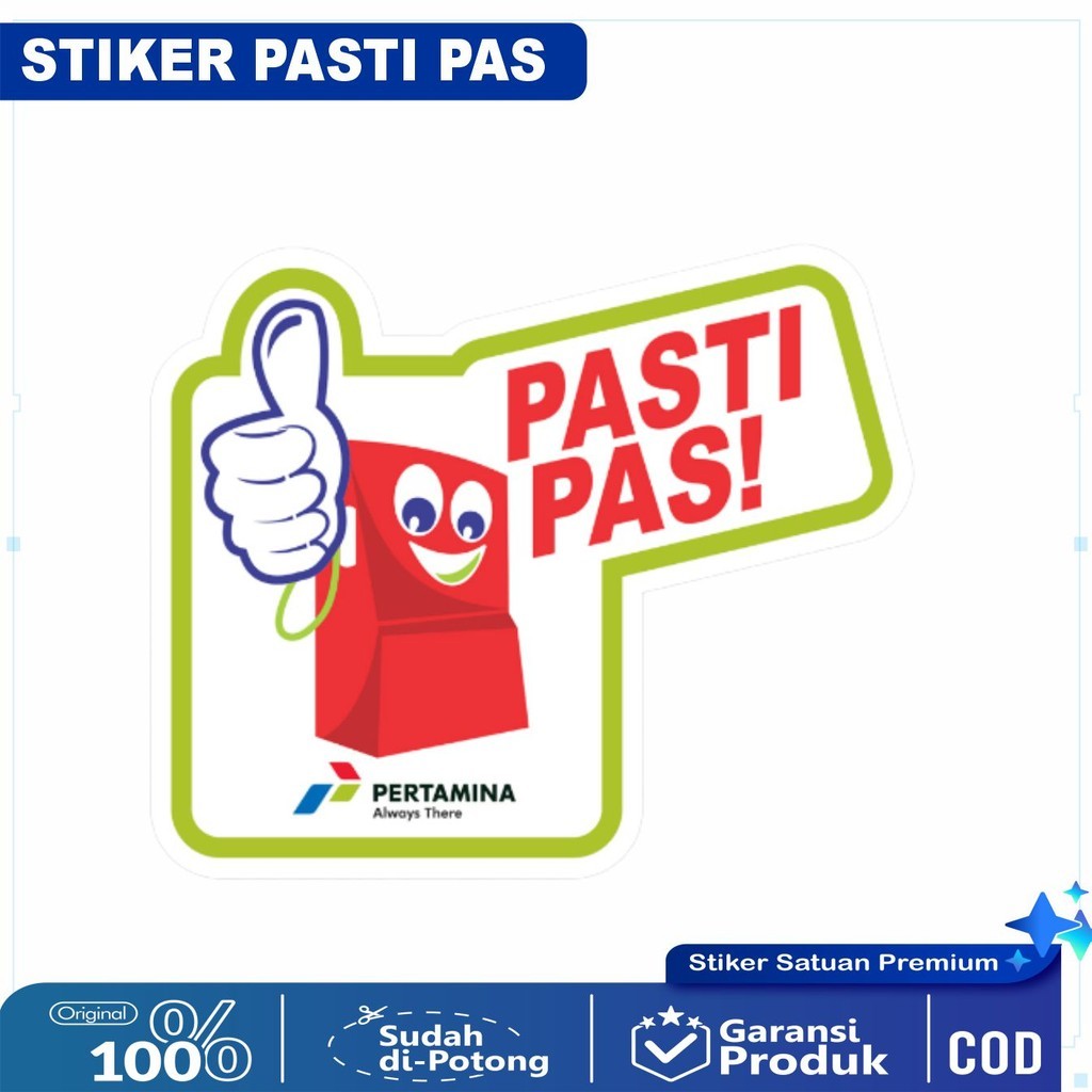 

Heishaka Stiker Pertamina Pasti Pas Sticker Vinyl Anti Air