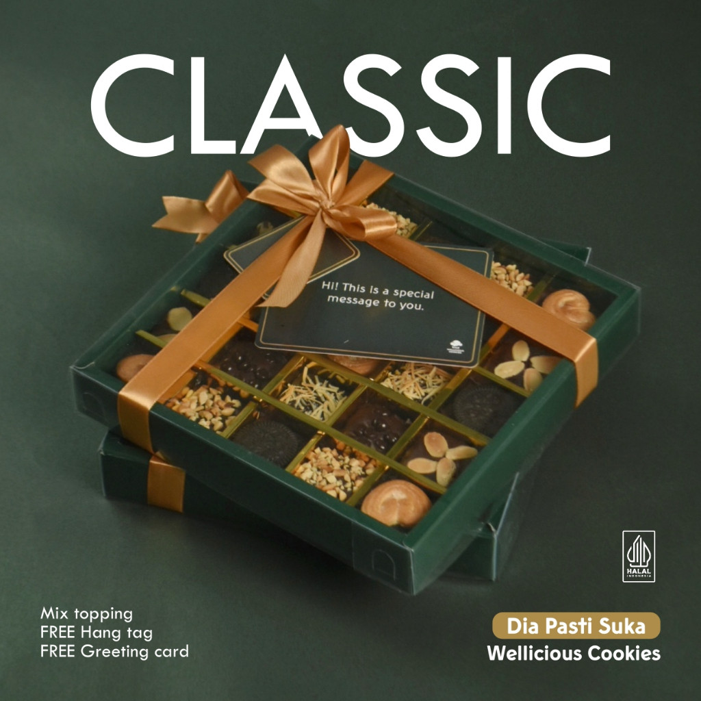 

Fudgy Brownies Classic (Brownies Panggang) Hampers, Kado Ulang Tahun, Hadiah Wisuda, Hari Raya, Lebaran Premium