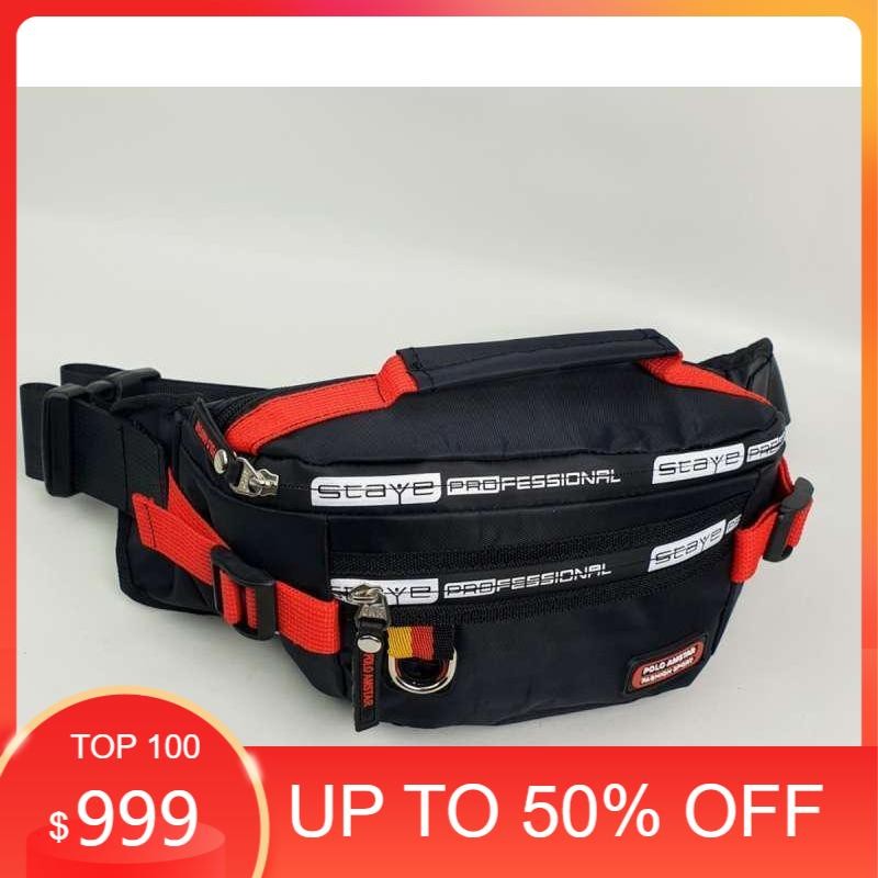 Tas Selempang Pria Simple Murah kekinian Keren Skena / Tas Pinggang Polo Bahan Parasut Tas Selempang