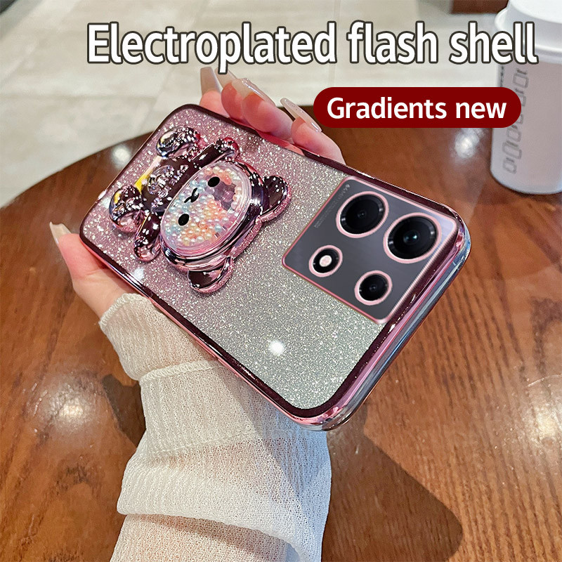 Soft Casing infinix Note 40s case Silikon Untuk infinix X6850B Note40s case berkilau Berlapis Kesing