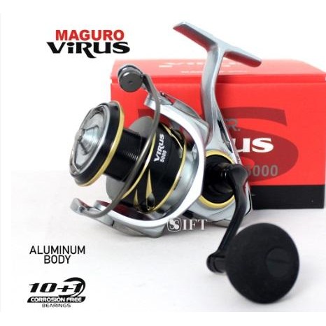 Reel Rel Real Gulungan Pancing Maguro VIRUS 10+1 B 1000 2000 2500 5000 - 1000