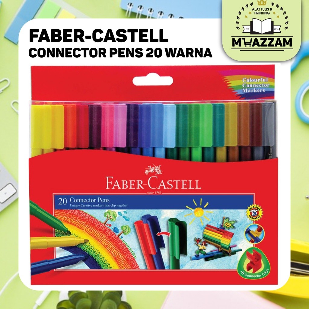 

Faber-Castell Spidol Connector Pen 20 Warna
