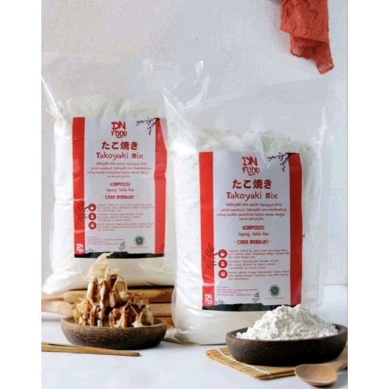 

Tepung Takoyaki Dnfood 2500g HALAL Mui