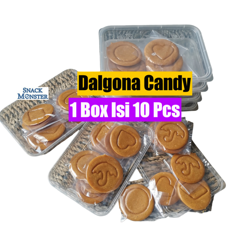 

Dalgona Candy Permen Korea Squid Game - Netto 10 pcs