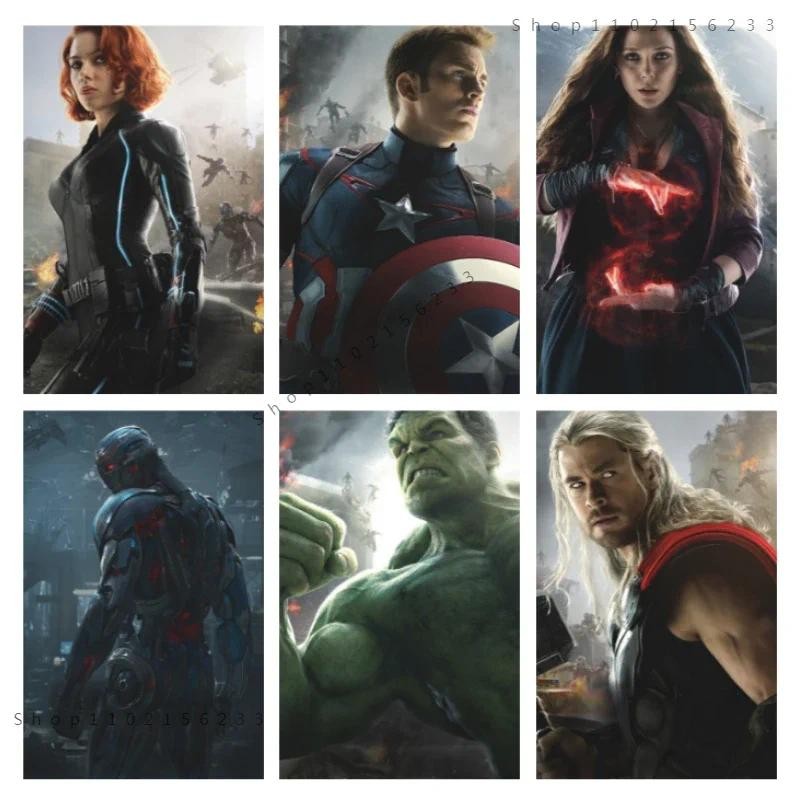 

Disney Marvel Superheroes Movie Poster Avengers Age of Ultron Iron Man Hulk Print Wall Art Canvas painting Kids Room Home Decor