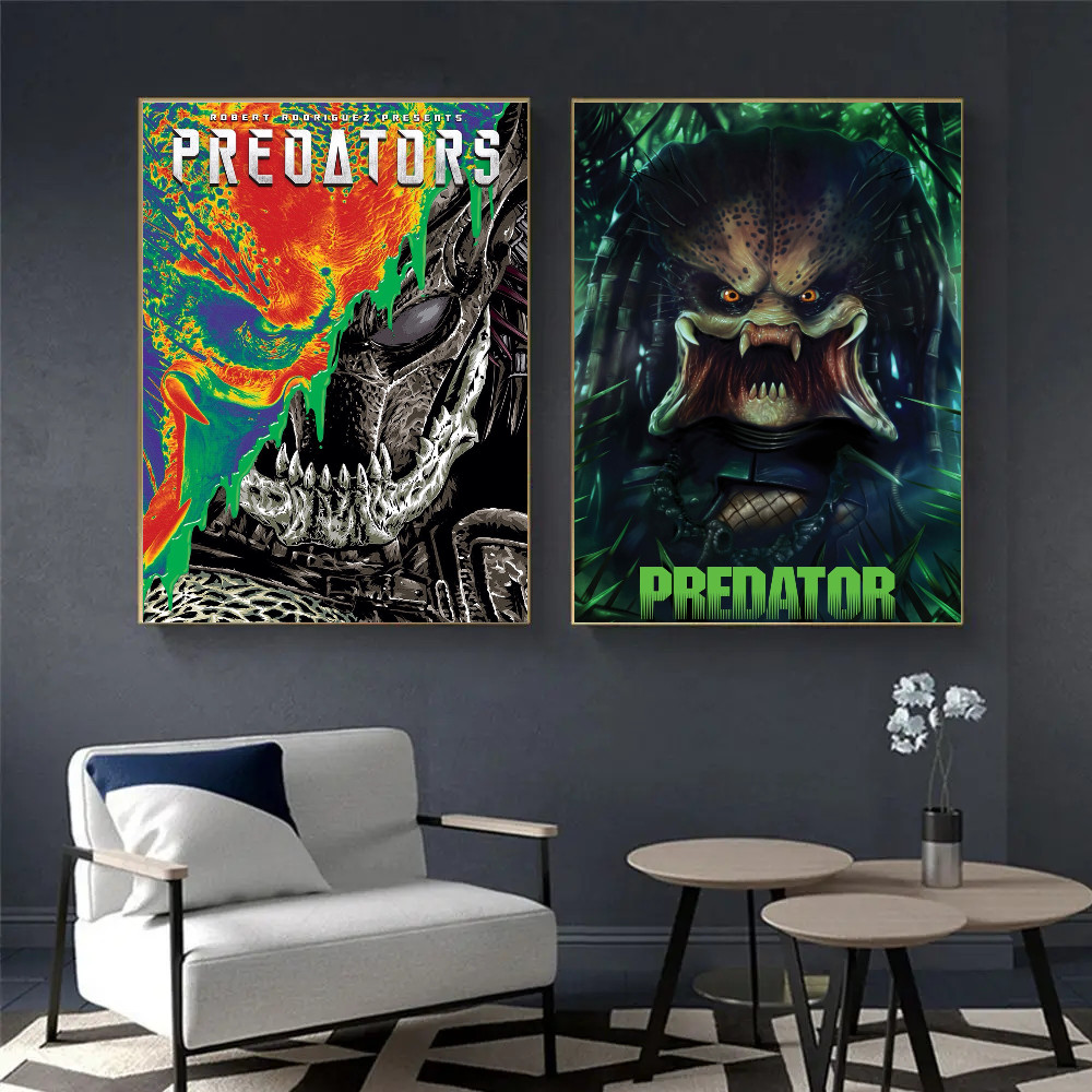 

Popular Classic Movies Predators DIY Sticky Poster Whitepaper Prints Posters Artwork Nordic Home Decor