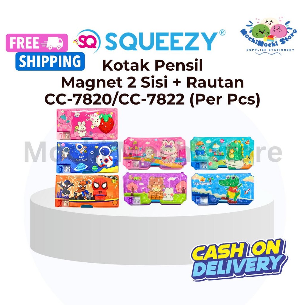 

Kotak Pensil Magnet 2 Sisi + Serutan CC-7820 | CC-7822 | CC-7823 Pencil Case + Sharperner | Tempat Pensil | Kotak Pensil Karakter Magnet | CC-7820 | CC-7822 | CC-7823