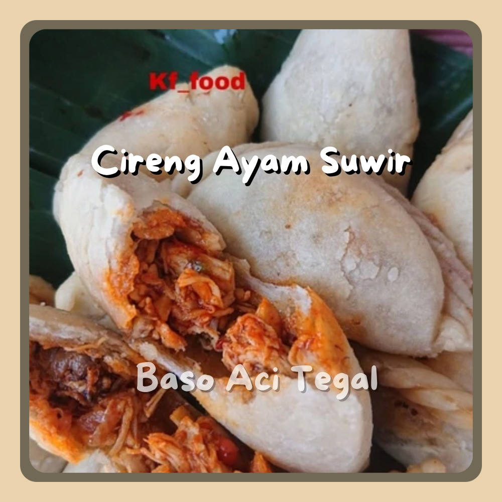 

Cireng Isi Ayam Suwir Pedas / Daging Sapi Mercon ISI 5 PCS