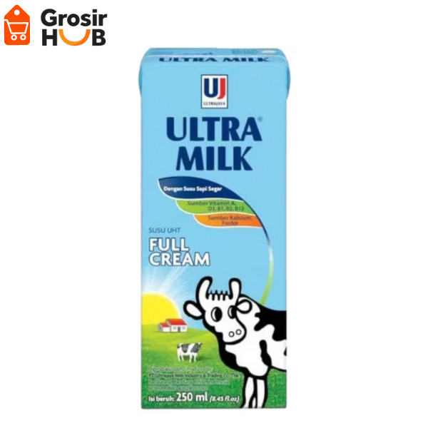 

Ultra Milk Full Cream 250ml 1 Dus isi 24pcs
