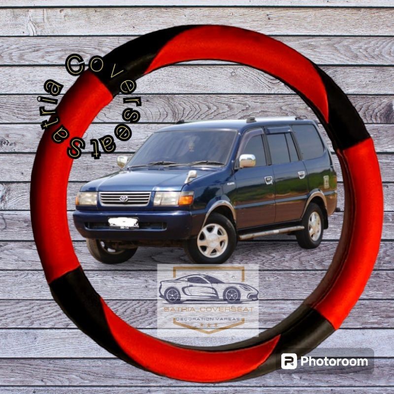 [PREMIUM ORIGINAL] Cover Stir Mobil Kijang Capsul LGX SGX LSX Bungkus pelindung Stir  mobil kijang