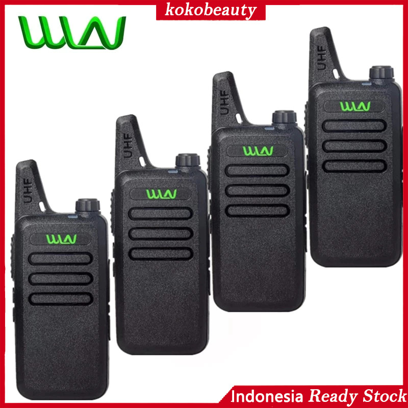 【Penjual Lokal】2 UNIT/4 UNIT HT WLN UHF Handy Talky TWO WAY RADIO C1 Walkie Talkie
