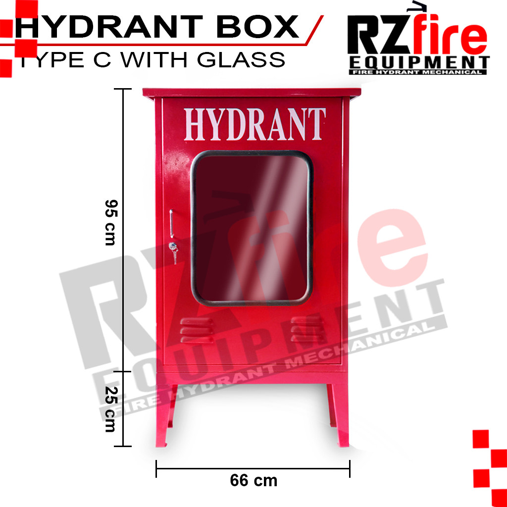 Hydrant Box Type C Dengan Kaca - 66 x 20 x 95 cm - Powder Coating