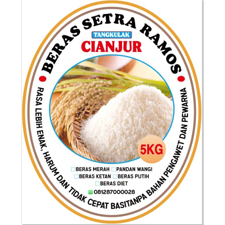 

BERAS CIANJUR PREMIUM SETRA RAMOS 5 Kg / HARGA DISTRIBUTOR