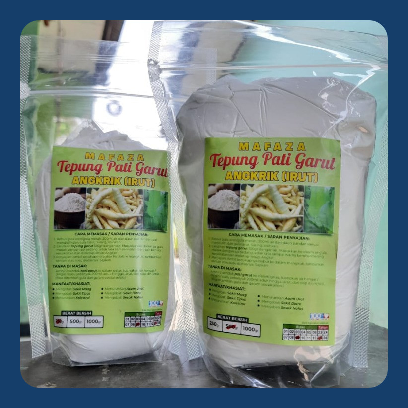 

TEPUNG GARUT/PATI ASAM LAMBUNG/ANGKRIK /ARROWROOT 500Gr