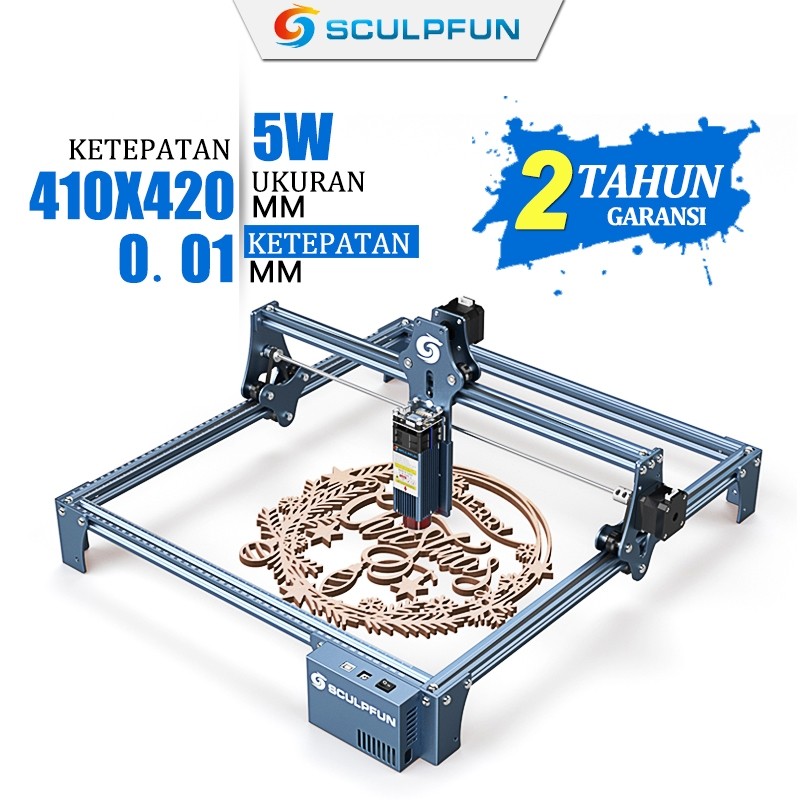 

SCULPFUN S9 Authentic Laser CuttingGaransi 2tahun Laser Engraver 5W Mesin Ukiran Laser Printer DIY