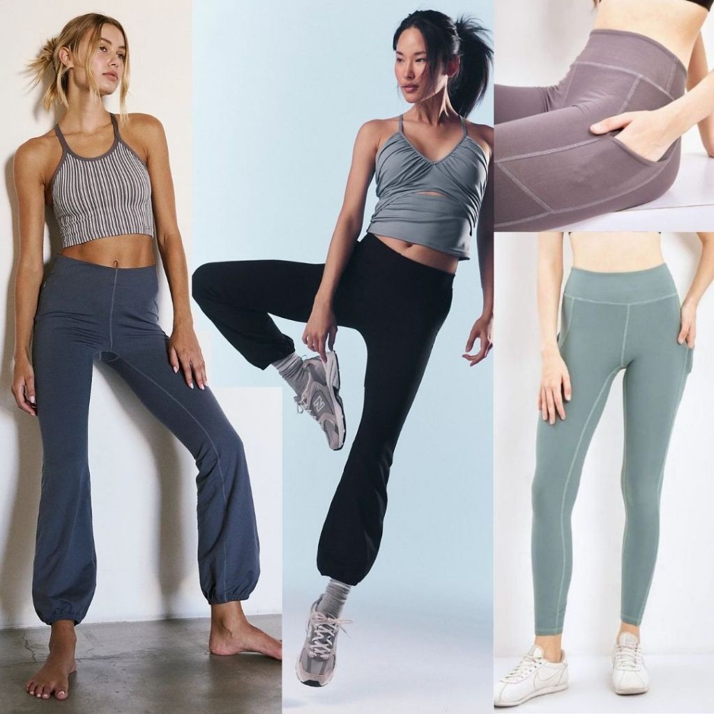 90 DEGREE DOUBLE POCKET SPORT LEGGING / FLARE LEGGING - LEGGING ZUMBA/GYM/YOGA WANITA ORIGINAL