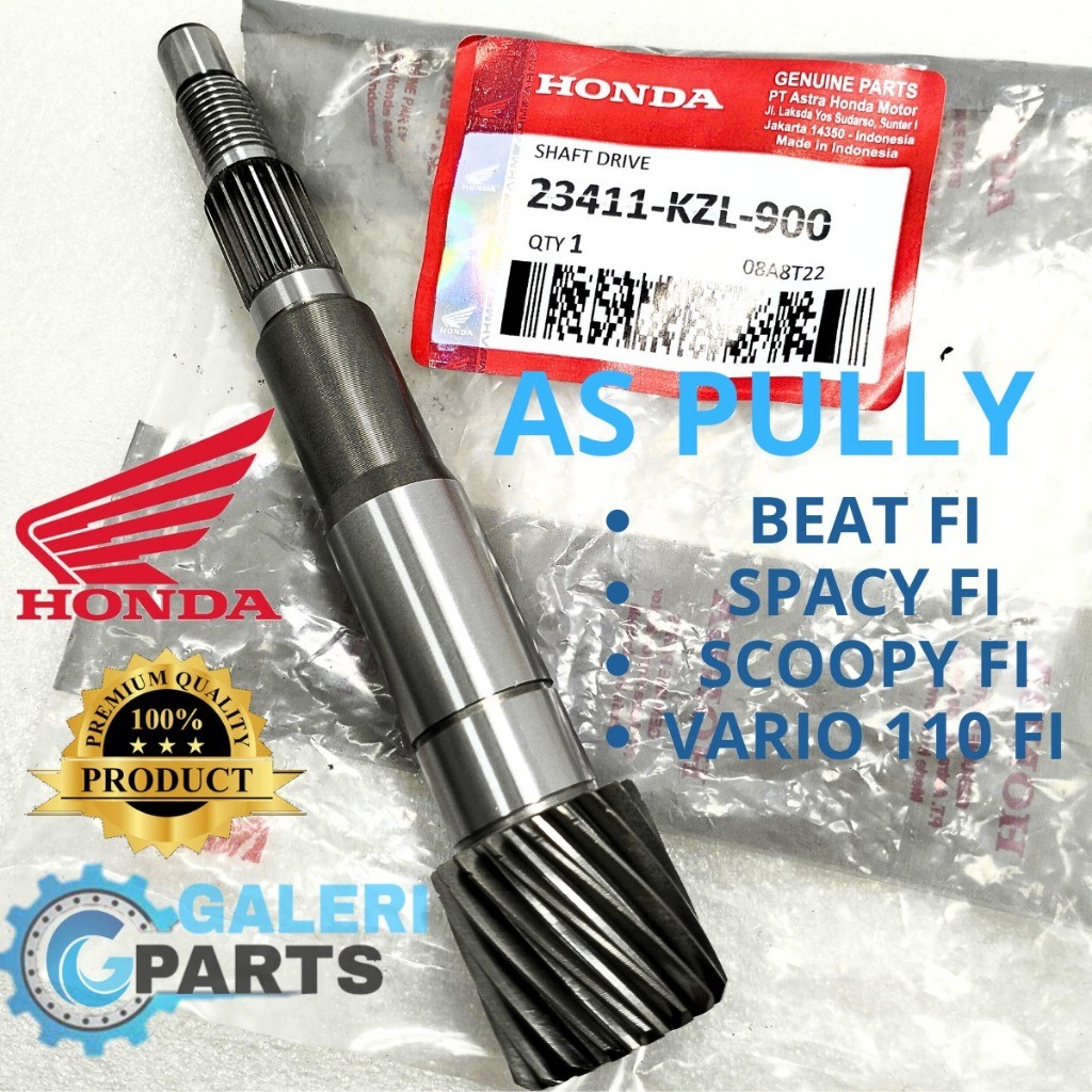 ASLI ORIGINAL AS PULLY BELAKANG HONDA KZL BEAT FI SPACY BEAT FI SCOOPY FI  VARIO 110 FI INJEKSI KUAL