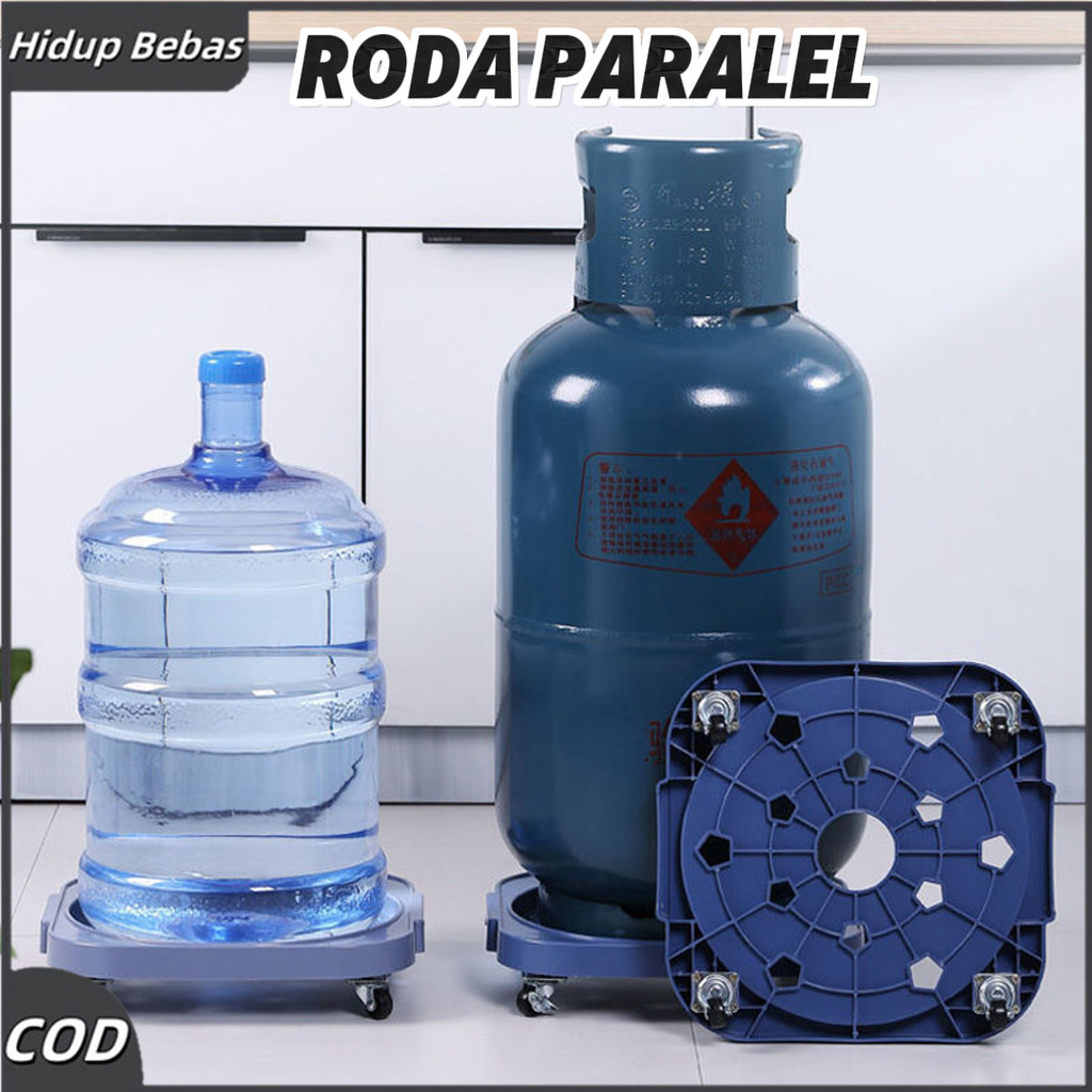 Rak Tabung Gas Alas Roda Tabung Gas Plastik Rak Pot Bunga Tebal Rak Serbaguna Dasar Tabung Gas