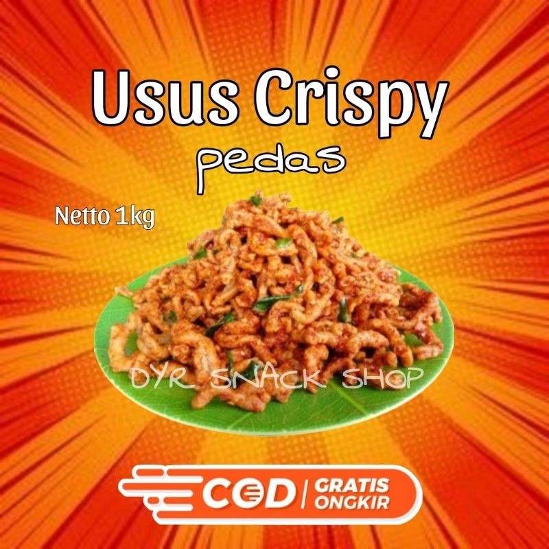 

COD-keripik usus krispi pedas daun jeruk berat 1 kg