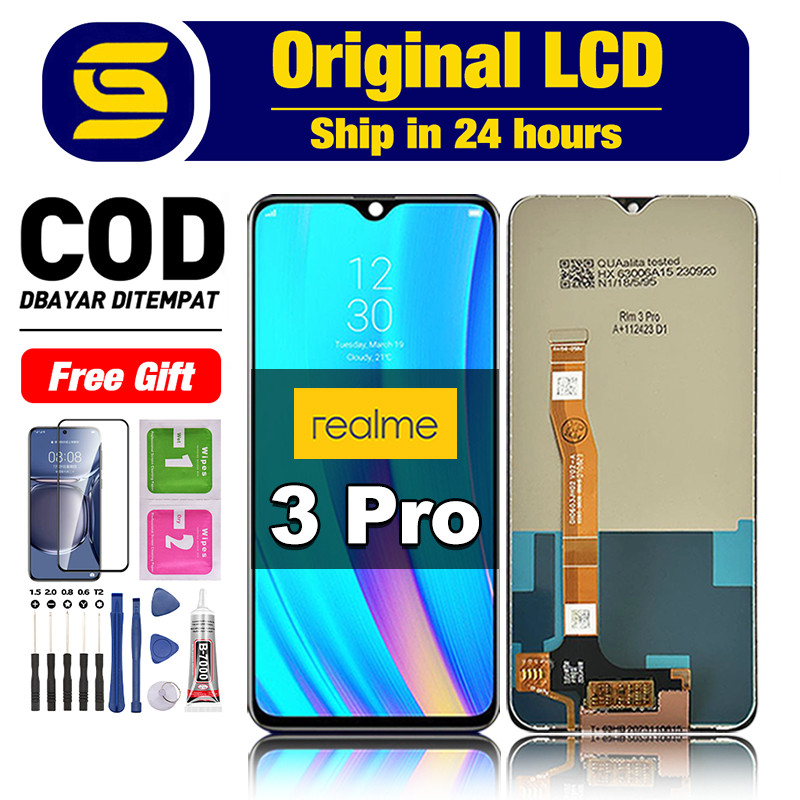 LCD Realme 3 PRO Original 100% hp Touchscreen Fullset Compatible For Glass Digitizer ori asli COD
