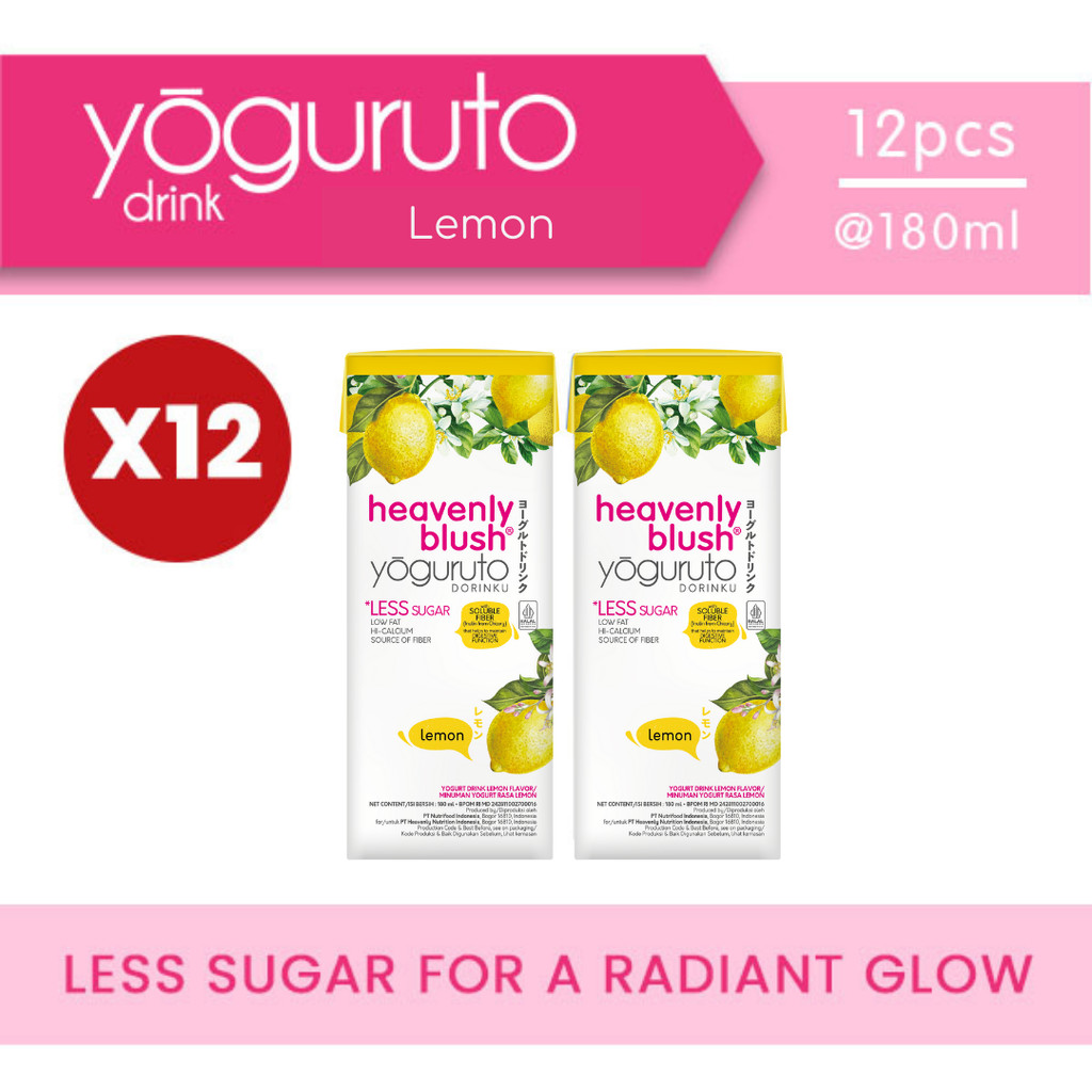 

Yogurt Heavenly Blush Yoguruto Lemon [12Px180ml]