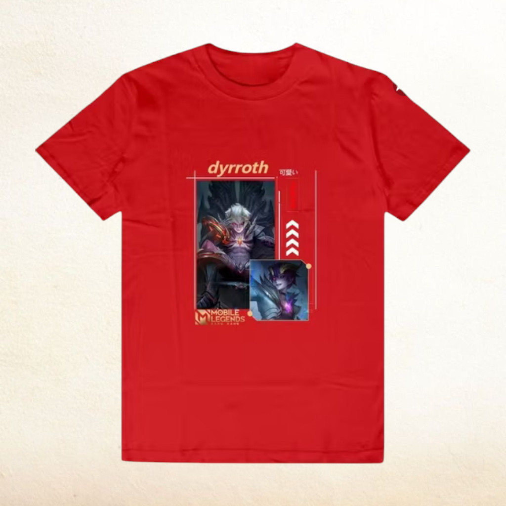 Kaos Anak Laki Laki dan Perempuan Pendek Gambar Dyrroth Baju Pendek Dyrroth Baju Lengan Pendek Kaos 