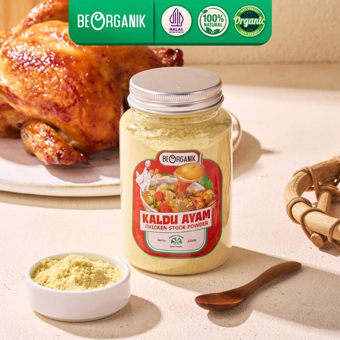 

[Dijual]Beorganik Chicken Stock Powder (NON MSG) / Kaldu Ayam Bubuk Instan - Big 220grTerlaris