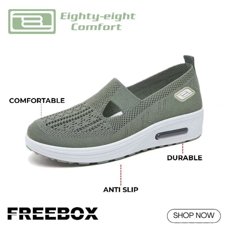 EIGHTY EIGHT COMFORT , SEPATU FLAT SHOES FLYKNIT ORIGINAL BY EIGHTY EIGHT COMFORT  , SW116