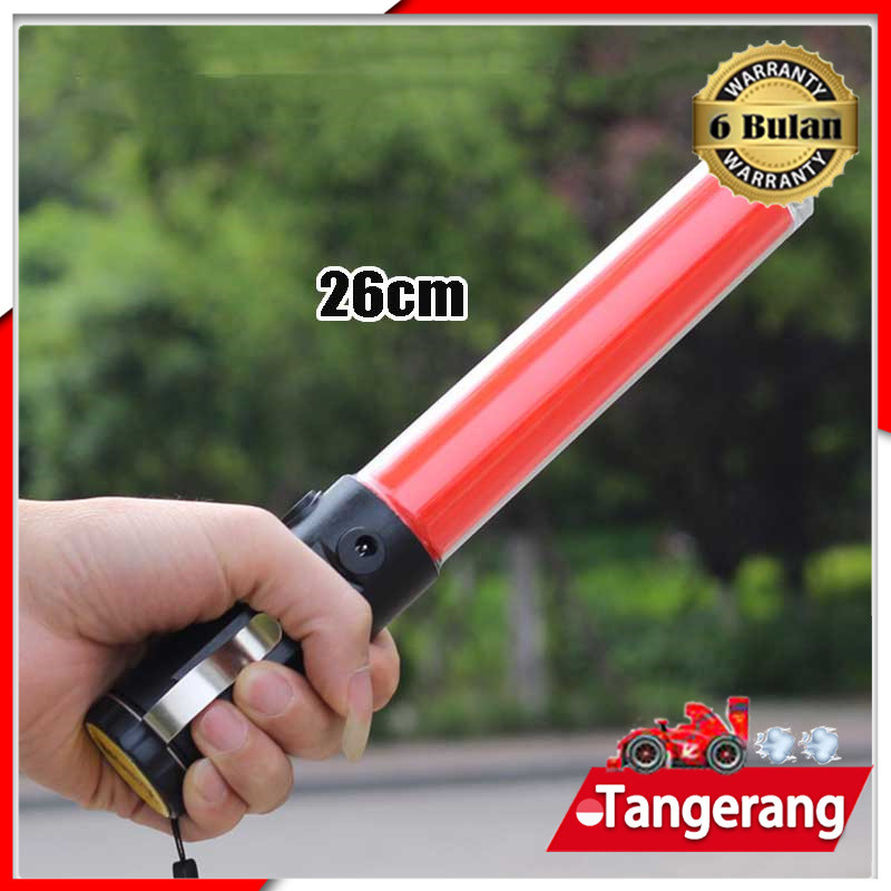 Stik Lalin 26cm / Tongkat Lampu Lalin Pluit Panjang Lampu Lalu Lintas Pluit Dan Senter