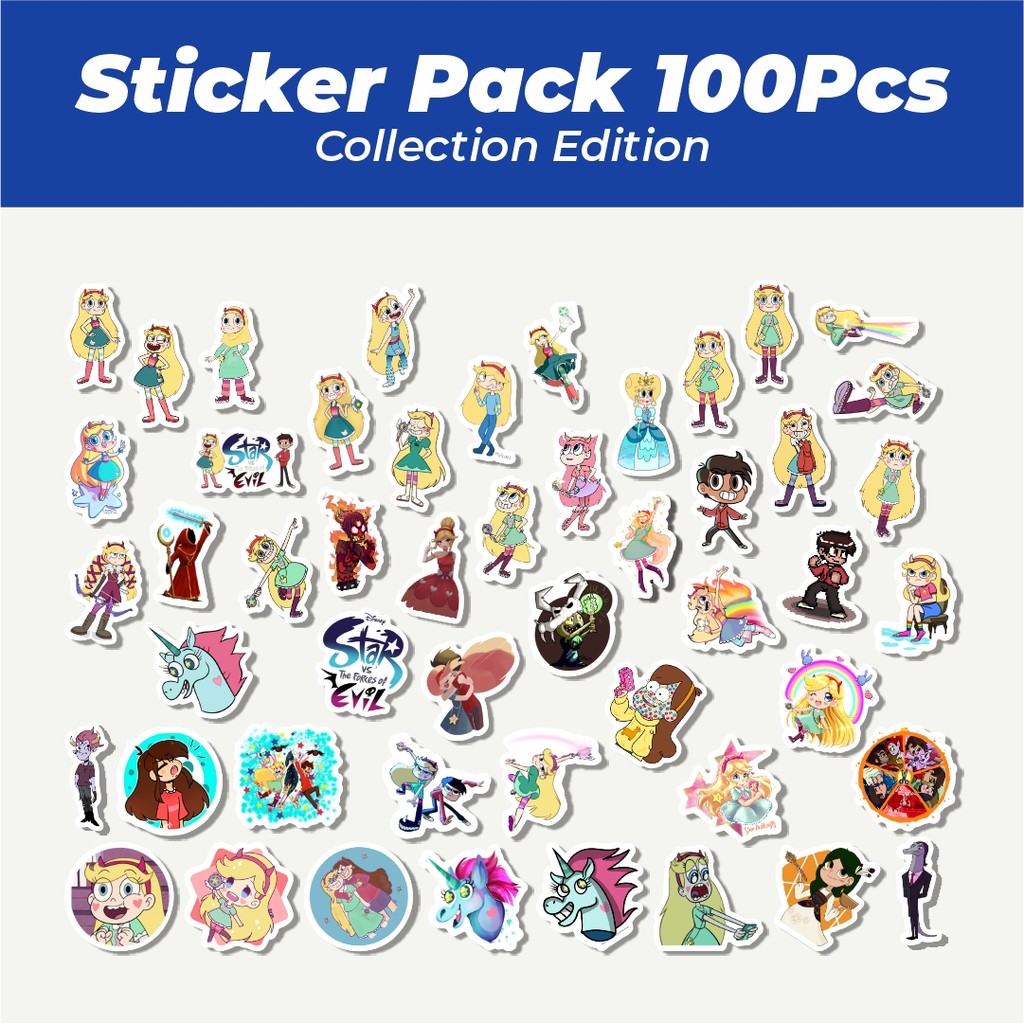 

Hot Sticker Kartun Star vs The Forces Of Evil Lucu Anti Air Stikers Berperekat Waterproof Sticker Decal Buat Motor Helm Buku Journal Koper Casing HP Laptop Botol Minum