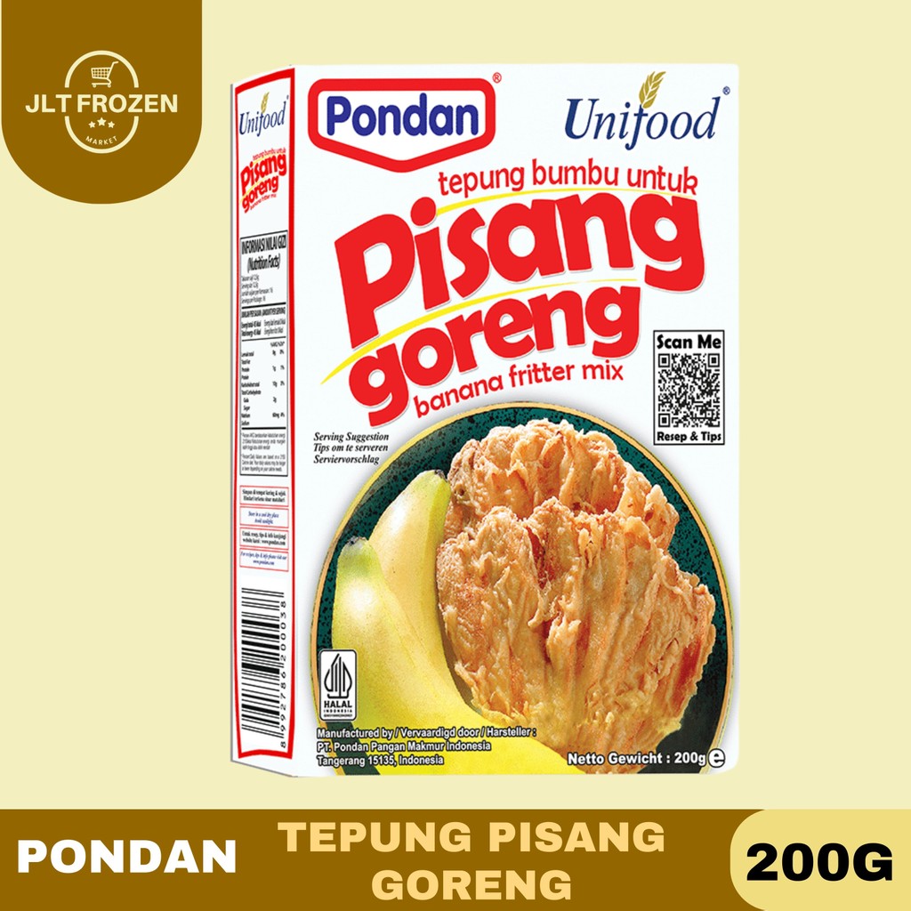 

Pondan Tepung Pisang Goreng 200g / Tepung Pisang Goreng / Tepung Pisang / Banana Fritter Mix