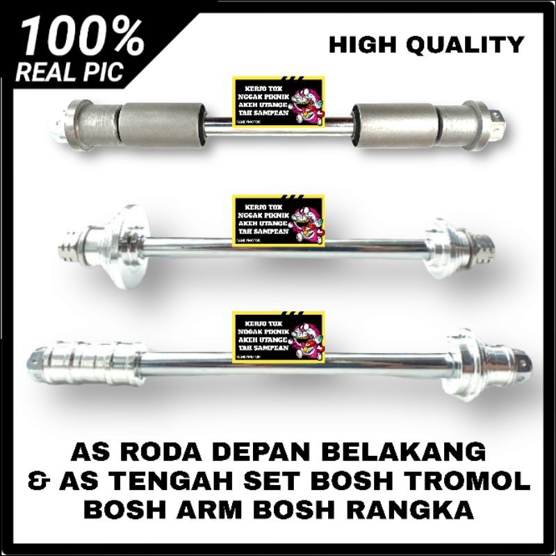 AS RODA DEPAN SHOCK TIGER MP GL AS RODA BELAKANG SWING ARM KAZE SET AS TENGAH SWING ARM KAZE DAN BOS