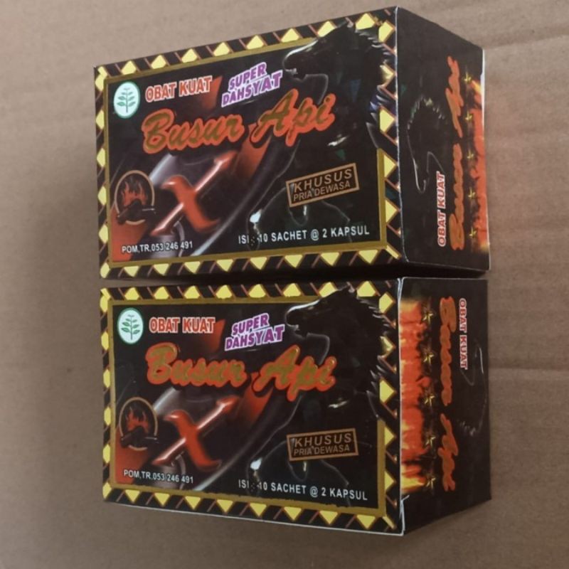 Kapsul (Busur) Api Original Asli Jamu Kesehatan