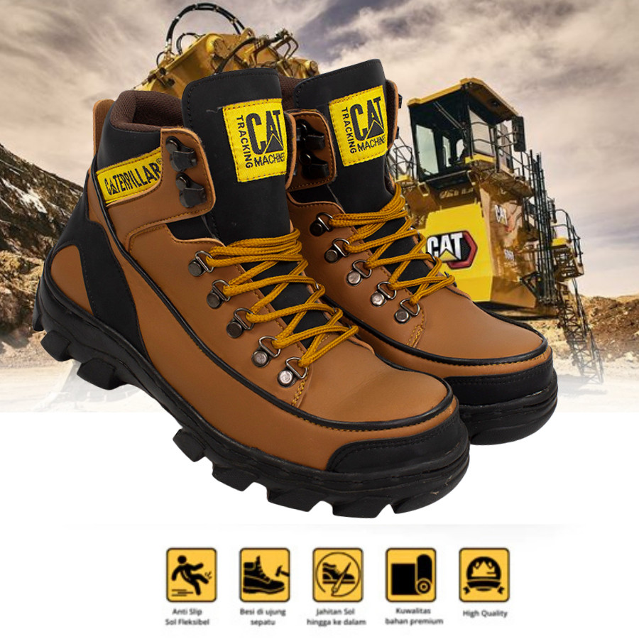 [PREMIUM ORIGINAL] Sepatu Safety boots Caterpillar Argon Mbc Sepatu Ujung besi Kerja Proyek