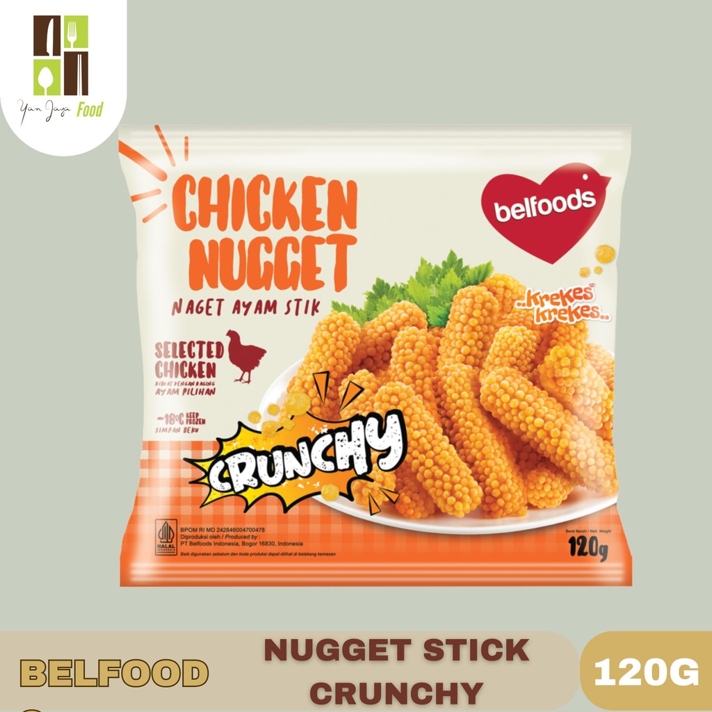 

Belfoods Nugget Stick Crunchy 120g / Belfoods Chicken Nugget Stick / Nugget Crunchy Stick