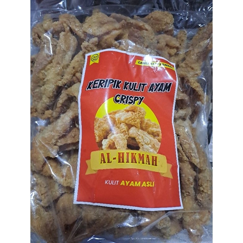 

Keripik Kulit Ayam Crispy Al-Hikmah 500gr
