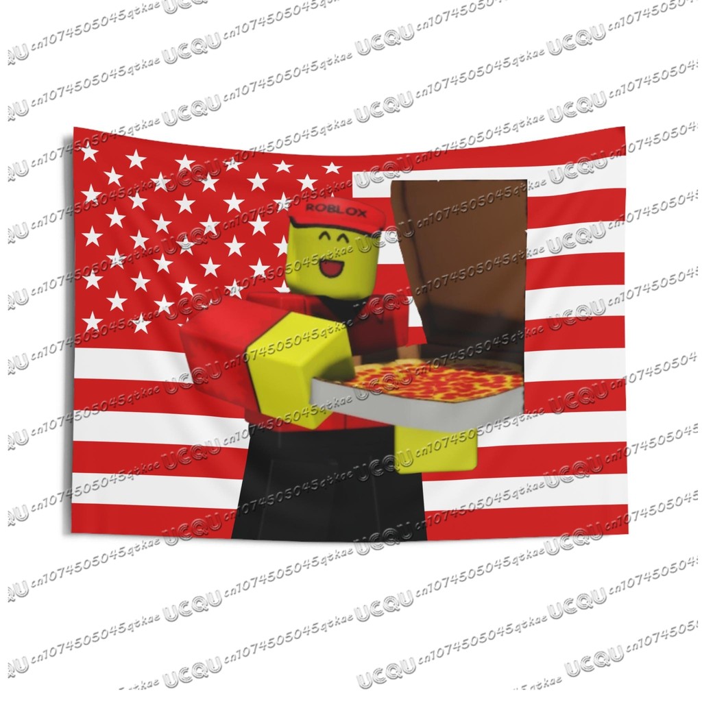 

Elliot Pizza Delivery Indoor Wall Tapestry American Flag Forsaken Decor Home Decoration Dorm Room Art Unique Wall Hanging