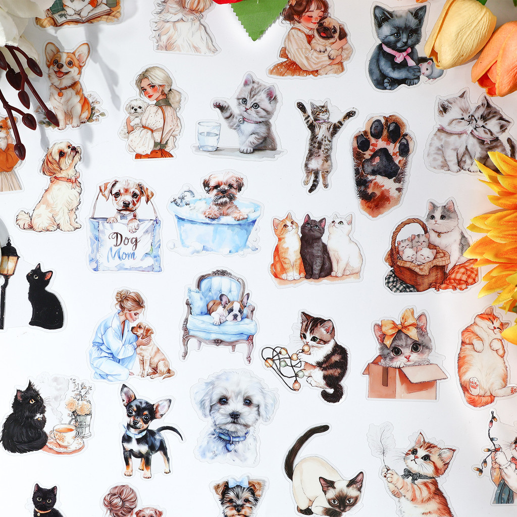 

40pcs Kawaii Stationery Stickers Forest pet life DIY Craft Scrapbooking Album Junk Journal Happy Planner Diary