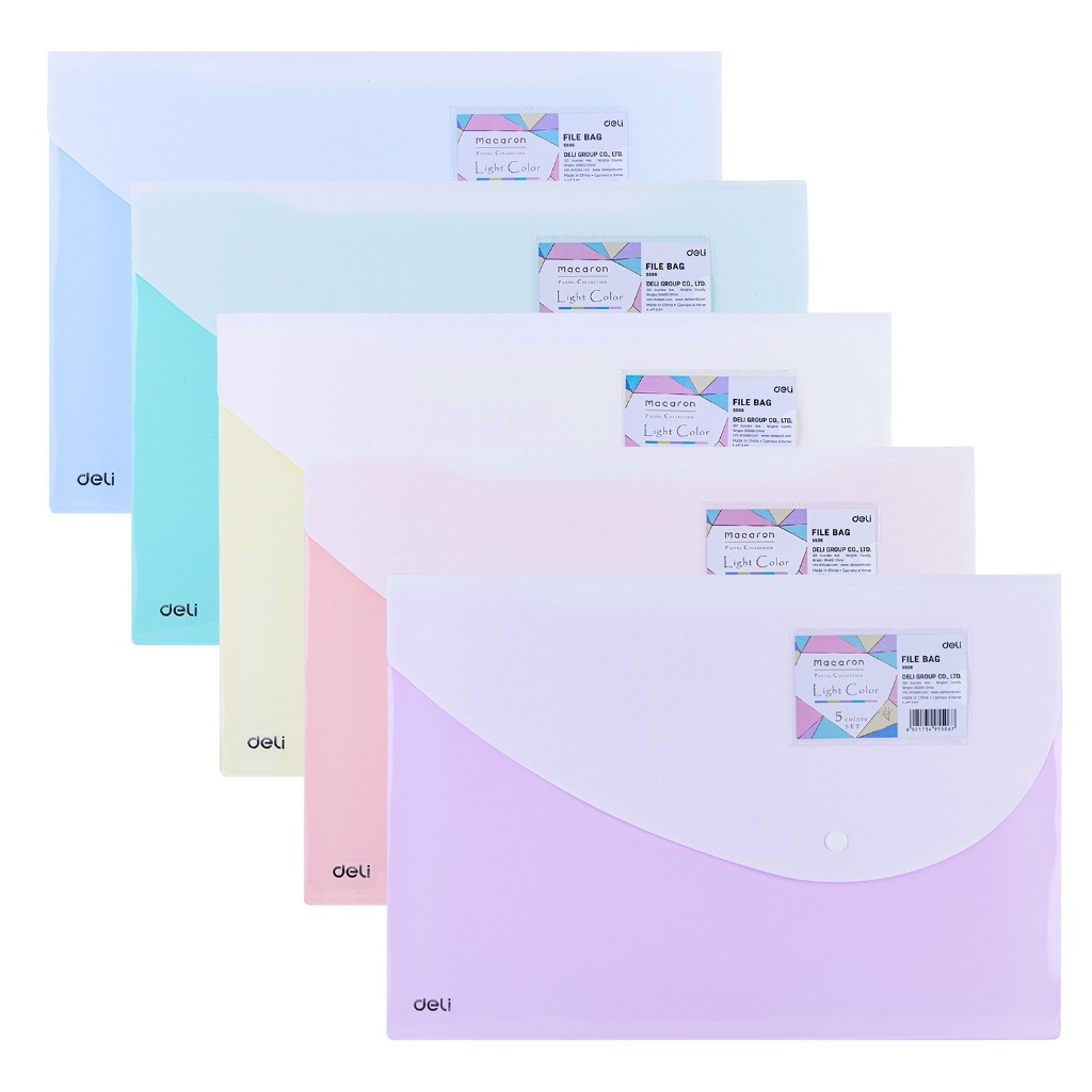 

Deli file bag macaron/pastel 5506 folio