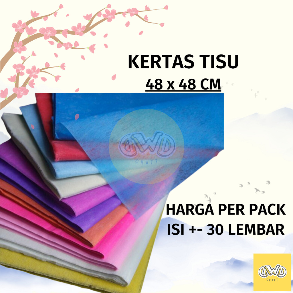 

PROMO![ +-28-30 Lembar ] Kertas Tisu Buket Bunga / Tissue Cotton Paper FlowerREADY