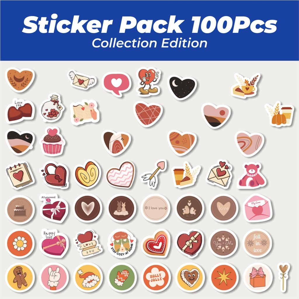 

Hot Sticker Love Mazzy Lucu Anti Air Stikers Berperekat Waterproof Sticker Decal Buat Motor Helm Buku Journal Koper Casing HP Laptop Botol Minum