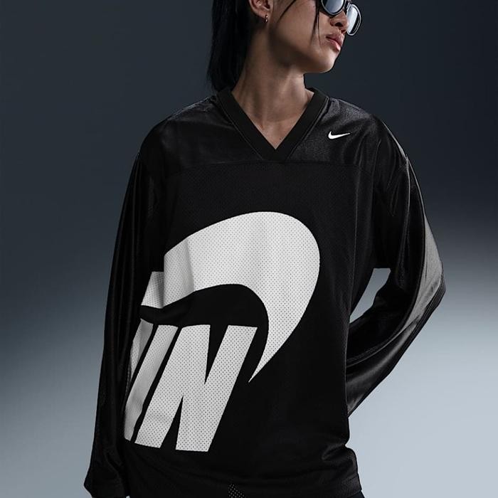 BIG SALE Kaos Jersey Lengan Panjang Wanita Nike Sportswear Long Sleeve Jersey Dance Womens FV7772-01